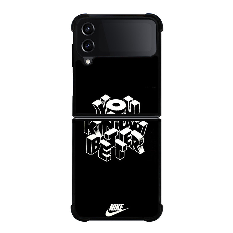 NIKE LOGO YOU KNOW BETTER Samsung Galaxy Z FLip4 5G Case Cover