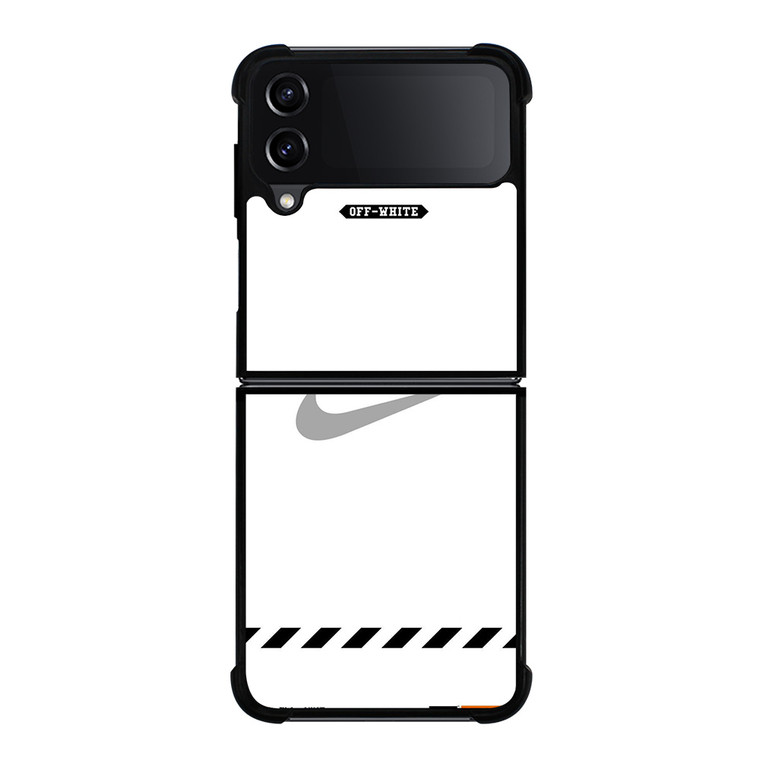 OFF WHITE X NIKE GREY LOGO Samsung Galaxy Z FLip4 5G Case Cover