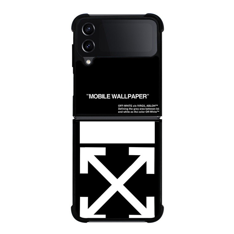 OFF WHITE Samsung Galaxy Z FLip4 5G Case Cover