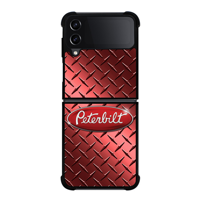 PETERBILT LOGO RED METAL Samsung Galaxy Z FLip4 5G Case Cover