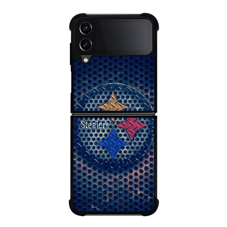 PITTSBURGH STEELERS RUSTY CIRCLE LOGO Samsung Galaxy Z FLip4 5G Case Cover