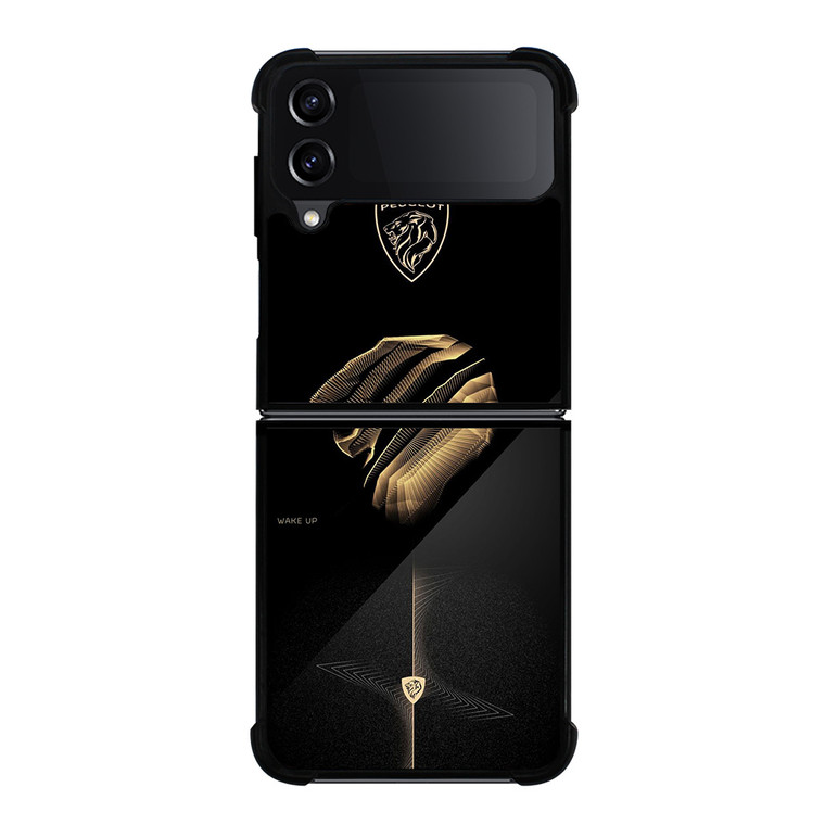 PUEGOT LOGO GOLD ELEGANT Samsung Galaxy Z FLip4 5G Case Cover