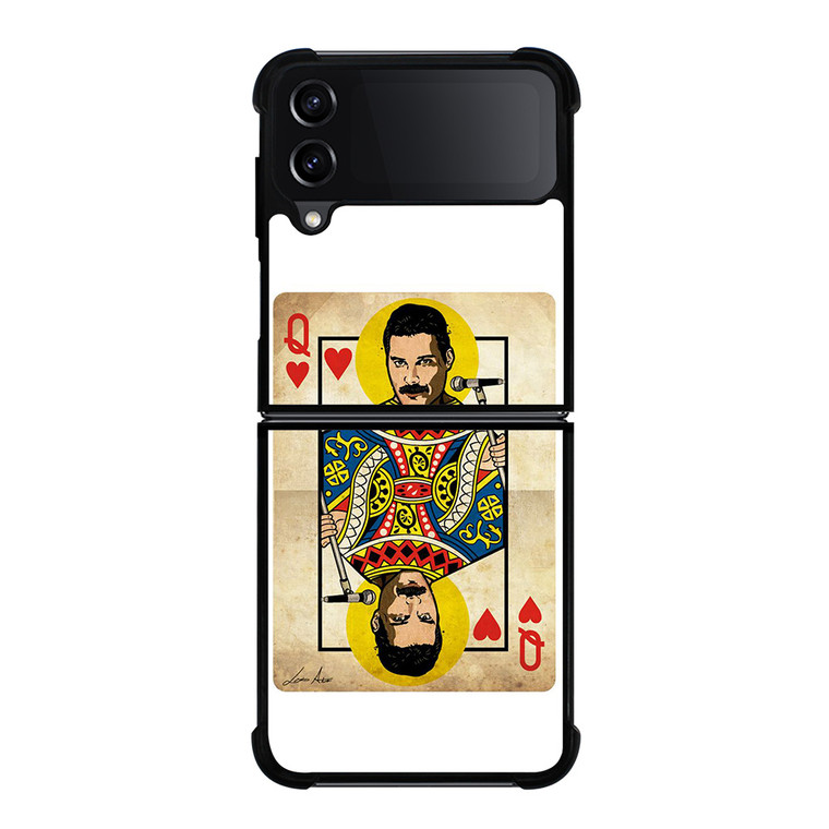QUEEN FREDDY MERCURY CARD Samsung Galaxy Z FLip4 5G Case Cover QUEEN FREDDY MERCURY CARD Samsung Galaxy Z FLip4 5G Case Cover