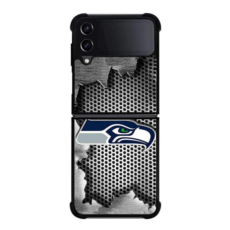 SEATTLE SEAHAWKS METAL LOGO Samsung Galaxy Z FLip4 5G Case Cover