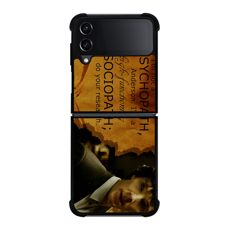 SHERLOCK HOLMES PSYCHOPATH Samsung Galaxy Z FLip4 5G Case Cover