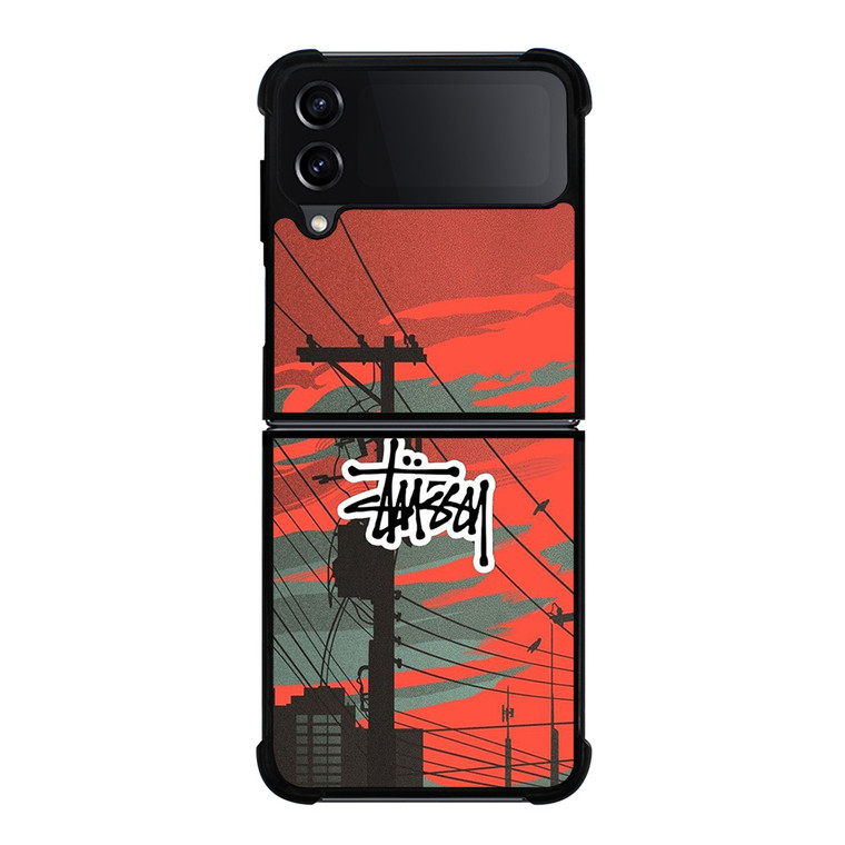 STUSSY LOGO METRO CITY Samsung Galaxy Z FLip4 5G Case Cover