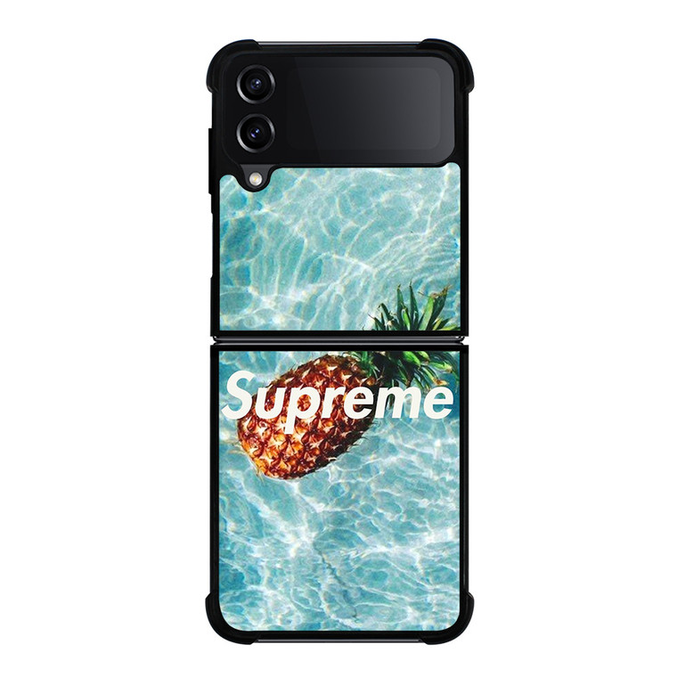 SUPREME X PINEAPPLE Samsung Galaxy Z FLip4 5G Case Cover SUPREME X PINEAPPLE Samsung Galaxy Z FLip4 5G Case Cover
