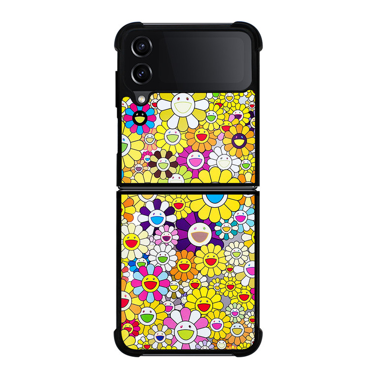 TAKASHI MURAKAMI FLOWERS YELLOW Samsung Galaxy Z FLip4 5G Case Cover