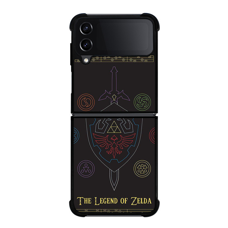 THE LEGEND OF ZELDA GAME ICON LOGO Samsung Galaxy Z FLip4 5G Case Cover THE LEGEND OF ZELDA GAME ICON LOGO Samsung Galaxy Z FLip4 5G Case Cover