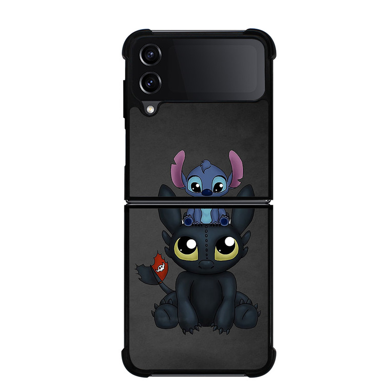 TOOTHLESS AND STITCH 2 Samsung Galaxy Z FLip4 5G Case Cover