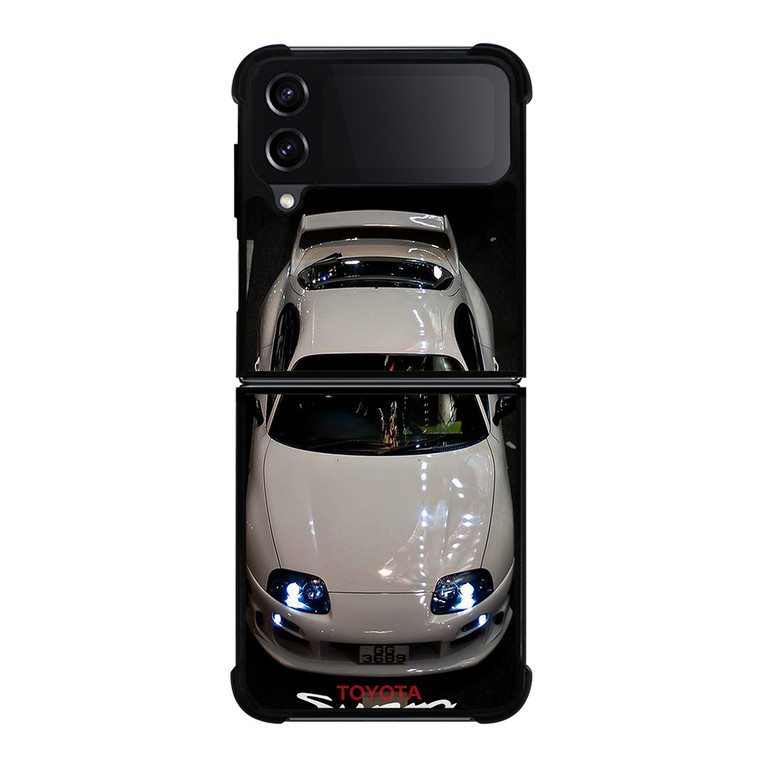 TOYOTA SUPRA WHITE CAR Samsung Galaxy Z FLip4 5G Case Cover