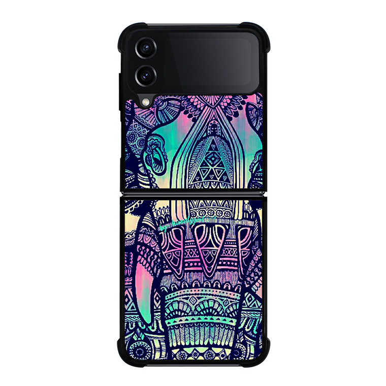 TRIBAL AZTEC ELEPHANT Samsung Galaxy Z FLip4 5G Case Cover
