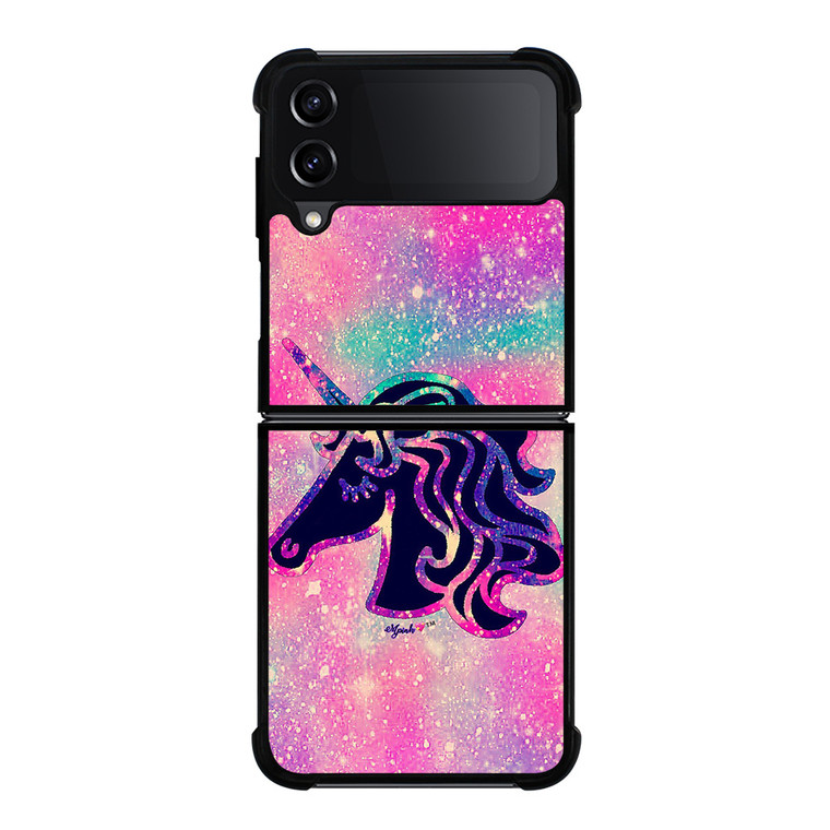 UNICORN HORSE GLITTER Samsung Galaxy Z FLip4 5G Case Cover