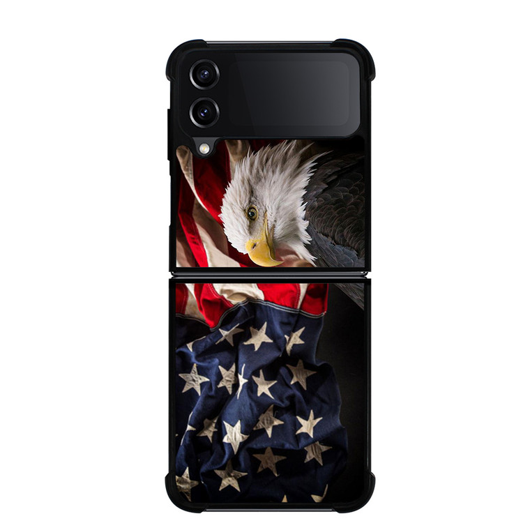 USA PATRIOTIC EAGLE FLAG 2 Samsung Galaxy Z FLip4 5G Case Cover