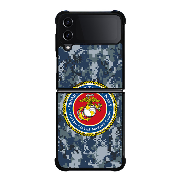USMC US MARINE CORPS CAMO Samsung Galaxy Z FLip4 5G Case Cover