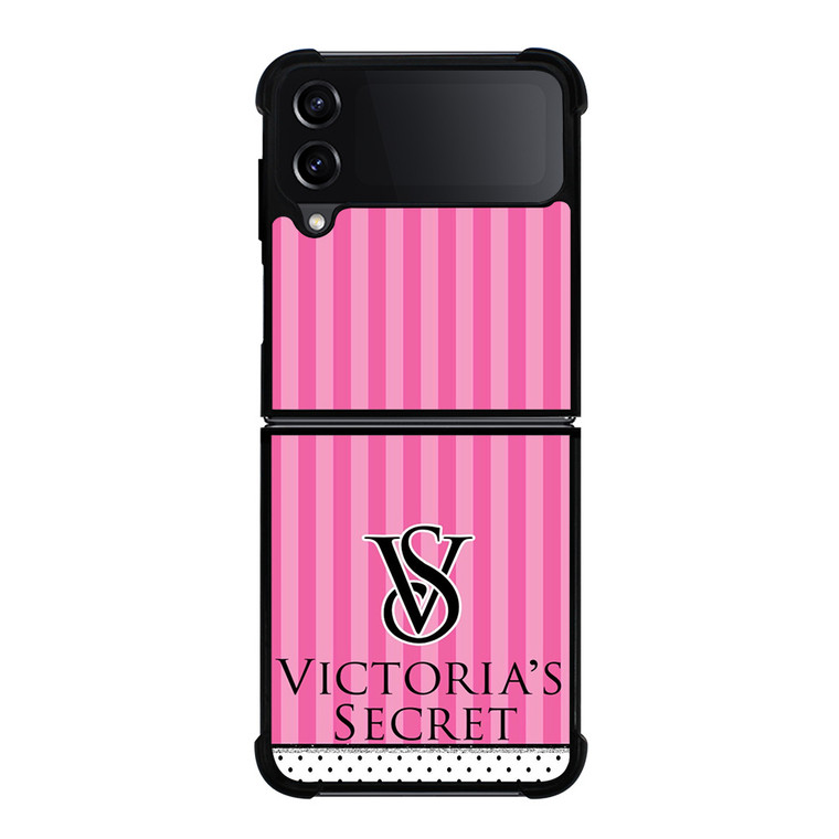 VICTORIA'S SECRET LOGO POLKADOT STRIPE Samsung Galaxy Z FLip4 5G Case Cover