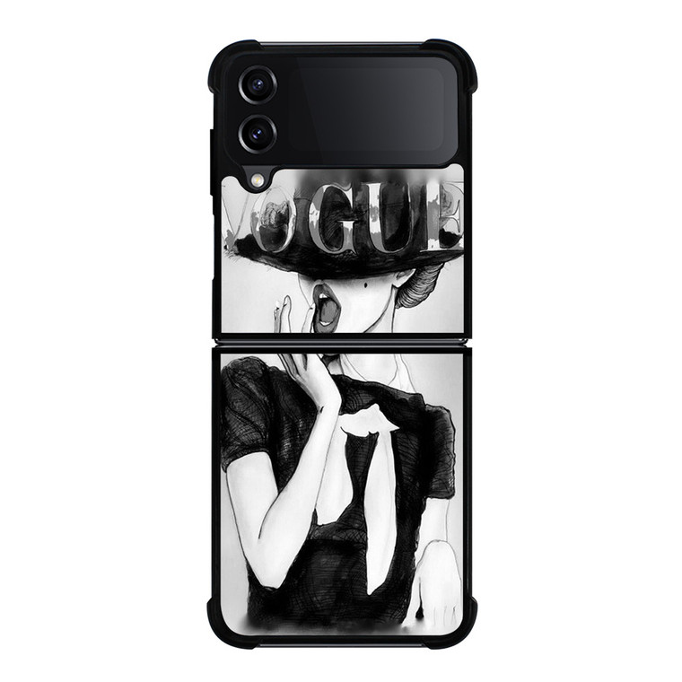 VOGUE LOGO SKETCH Samsung Galaxy Z FLip4 5G Case Cover