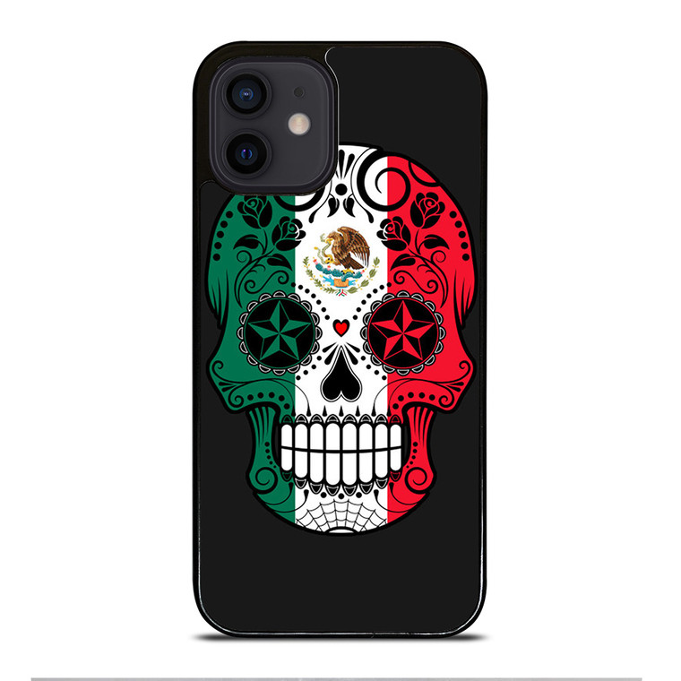 MEXICO SKULL SKELETON FLAG iPhone 12 Mini Case