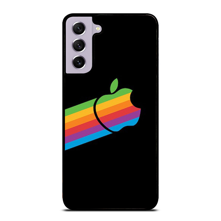 APPLE RETRO DESIGN BLACK Samsung Galaxy S21 FE Case