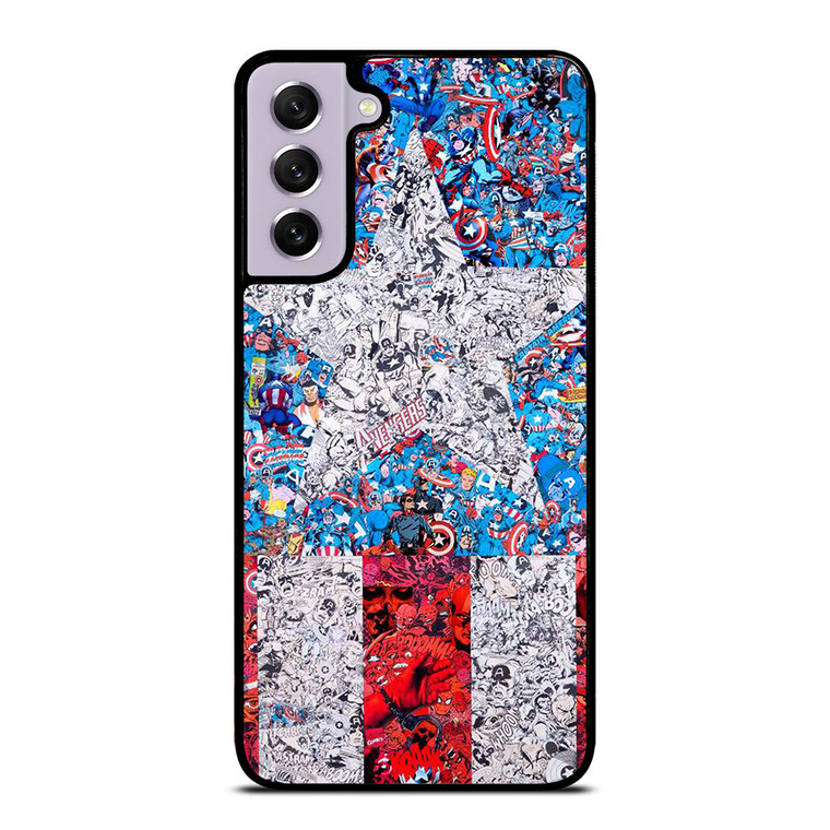 CAPTAIN AMERICA MARVEL COLLAGES Samsung Galaxy S21 FE Case