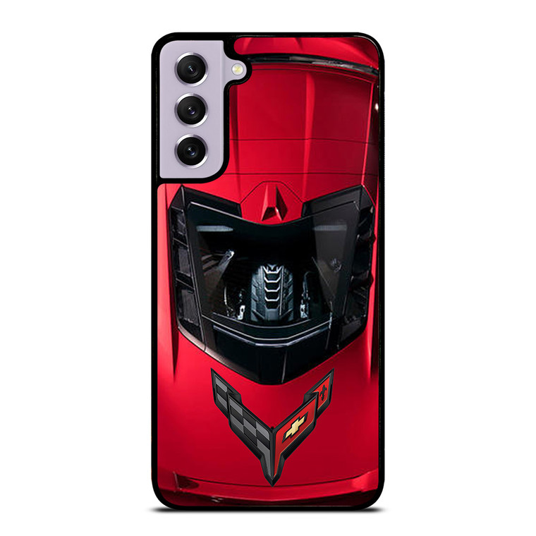 CORVETTE CHEVY RED CAR Samsung Galaxy S21 FE Case