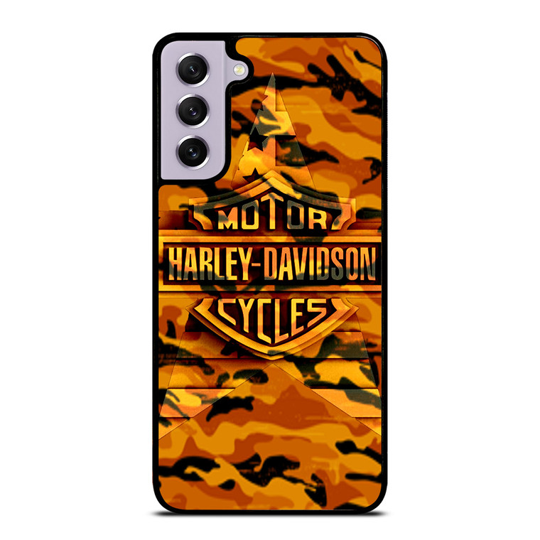 HARLEY DAVIDSON CAMO ORANGE Samsung Galaxy S21 FE Case
