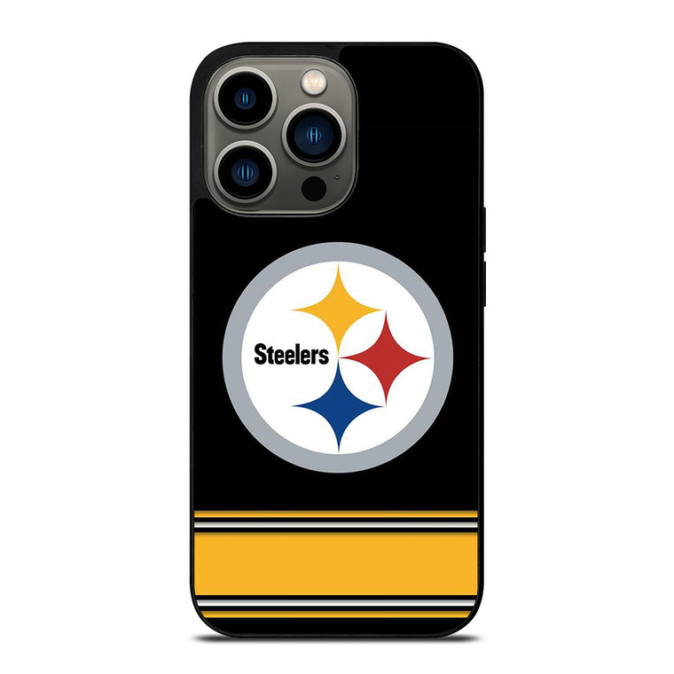 PITTSBURGH STEELERS LOGO STRIPE iPhone 13 Pro Case