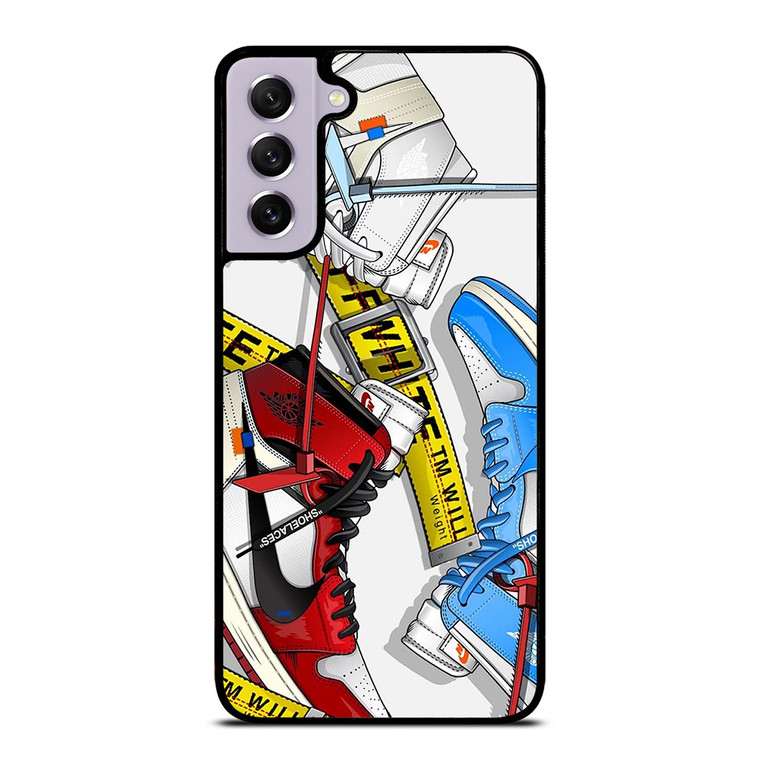 OFF WHITE AIR JORDAN SHOES Samsung Galaxy S21 FE Case