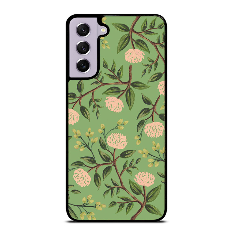 RIFLE PAPER EMERALD PEONIES Samsung Galaxy S21 FE Case
