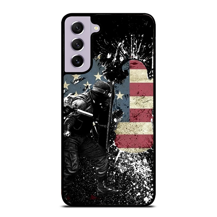 SWAT EAGLE AMERICAN FLAG Samsung Galaxy S21 FE Case