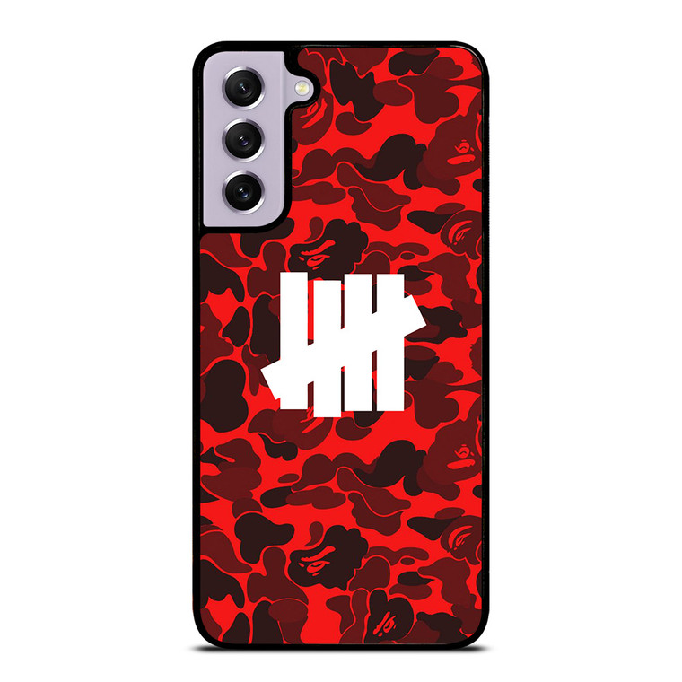 UNDEFEATED BAPE CAMO RED Samsung Galaxy S21 FE Case