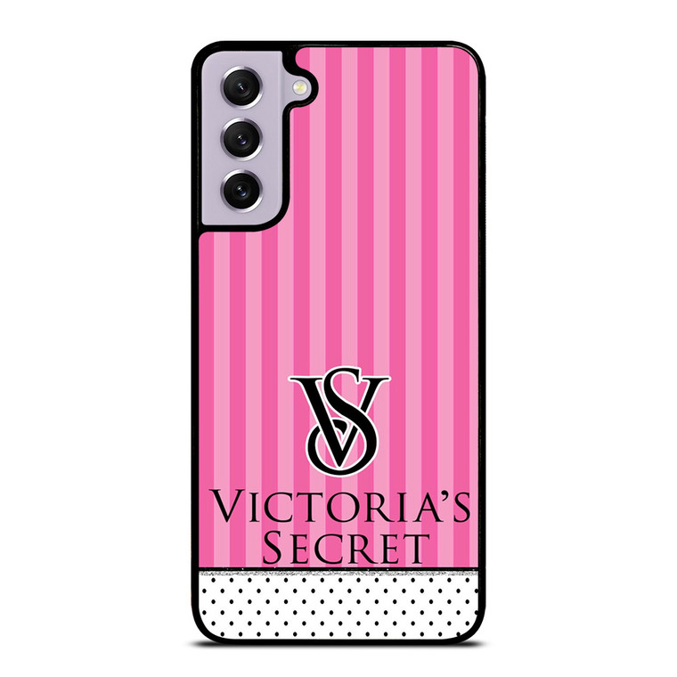 VICTORIA'S SECRET LOGO POLKADOT STRIPE Samsung Galaxy S21 FE Case