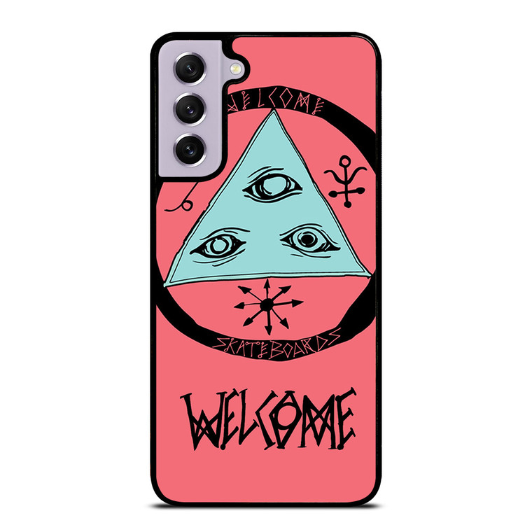 WELCOME SKATEBOARDS LOGO PINK Samsung Galaxy S21 FE Case WELCOME SKATEBOARDS LOGO PINK Samsung Galaxy S21 FE Case