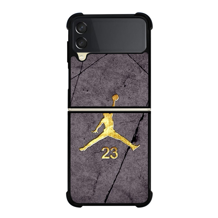AIR JORDAN 23 GOLD WALL Samsung Galaxy Z FLip 3 5G Case Cover