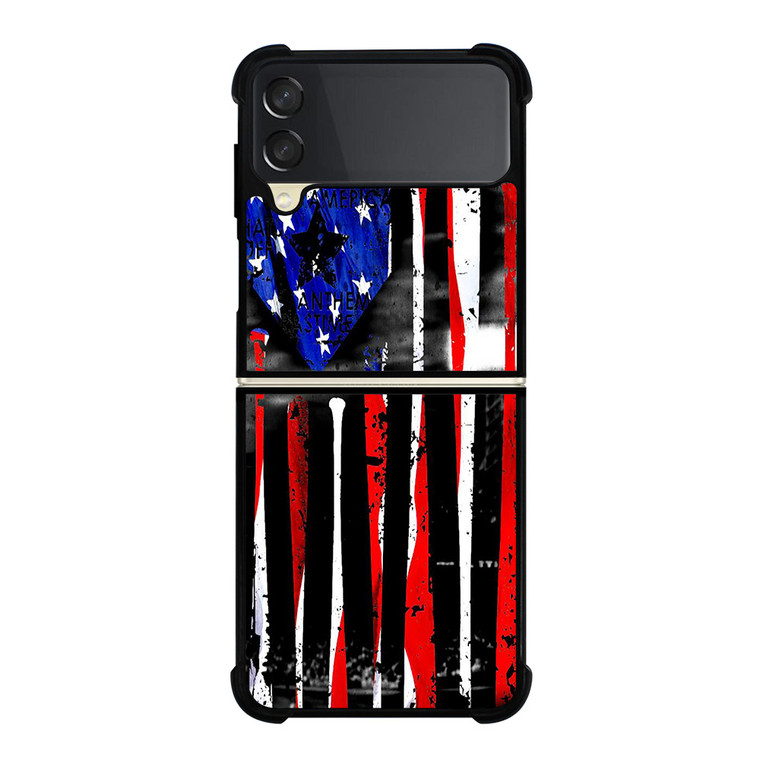 AMERICAN FLAG BASEBALL FIELD Samsung Galaxy Z FLip 3 5G Case Cover