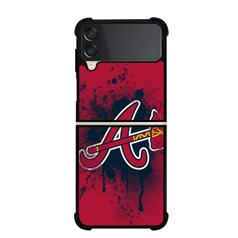 ATLANTA BRAVES MLB LOGO ICON Samsung Galaxy Z FLip 3 5G Case Cover