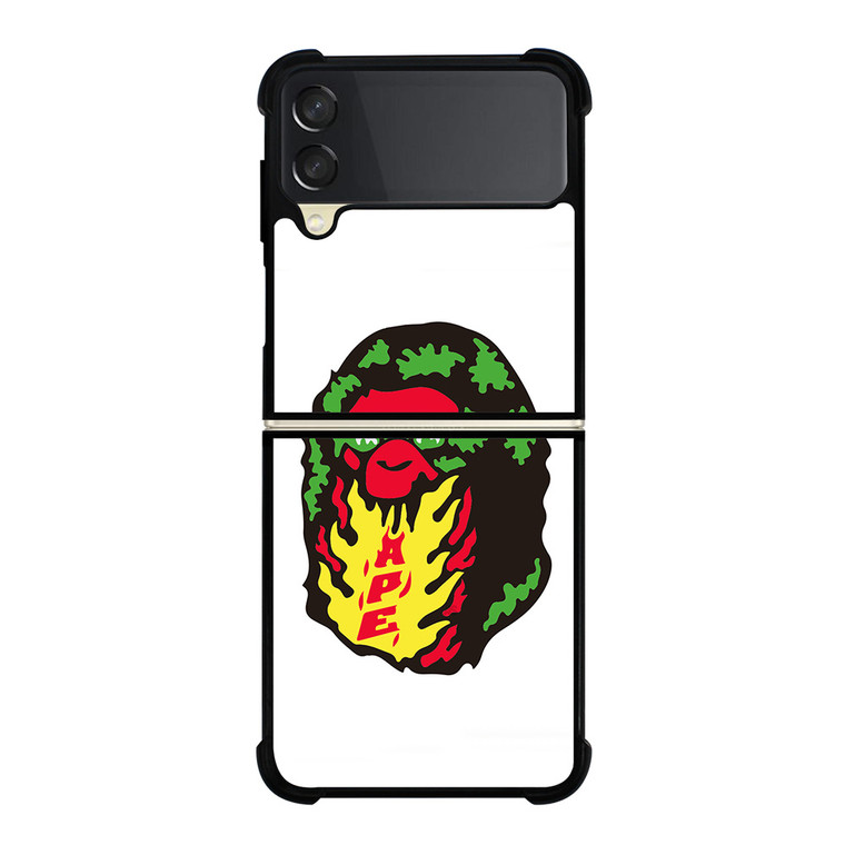 BAPE LOGO ARTWORK Samsung Galaxy Z FLip 3 5G Case Cover BAPE LOGO ARTWORK Samsung Galaxy Z FLip 3 5G Case Cover
