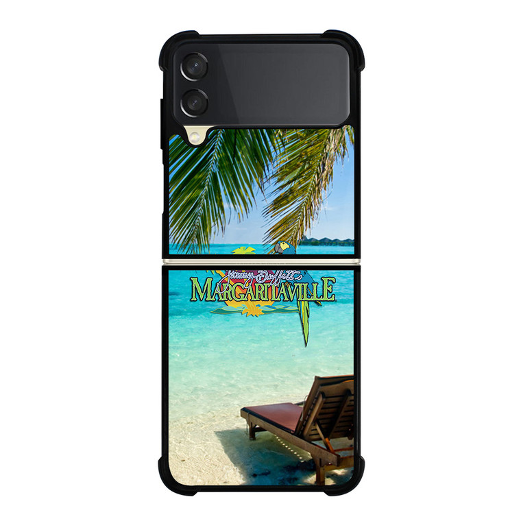 BEACH JIMMY BUFFETS MARGARITAVILLE BEACH Samsung Galaxy Z FLip 3 5G Case Cover