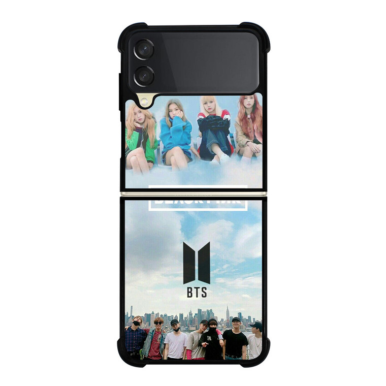 BLACKPINK VS BTS KPOP GROUP Samsung Galaxy Z FLip 3 5G Case Cover