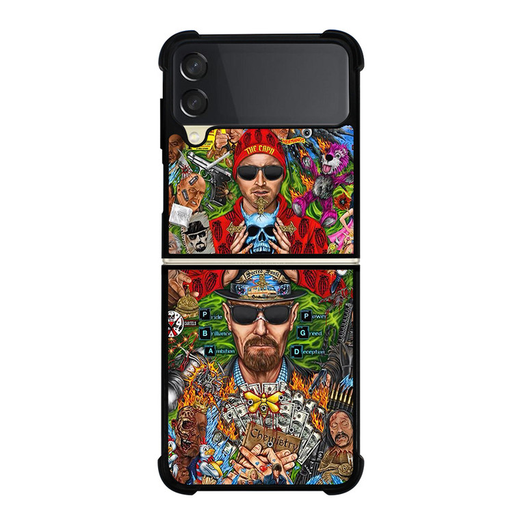BREAKING BAD MONTAGE Samsung Galaxy Z FLip 3 5G Case Cover
