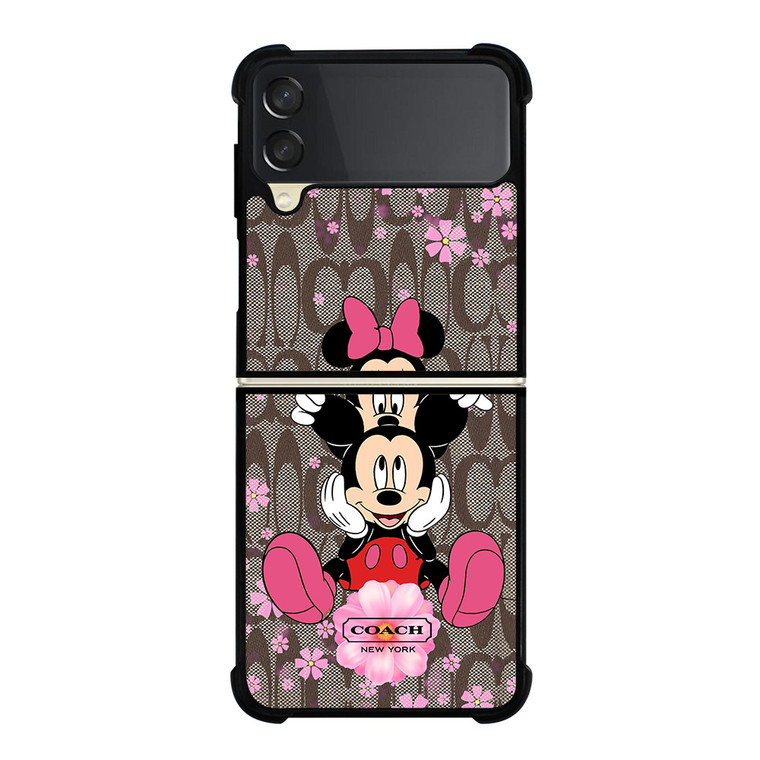 COACH MICKEY MINNIE Samsung Galaxy Z FLip 3 5G Case Cover