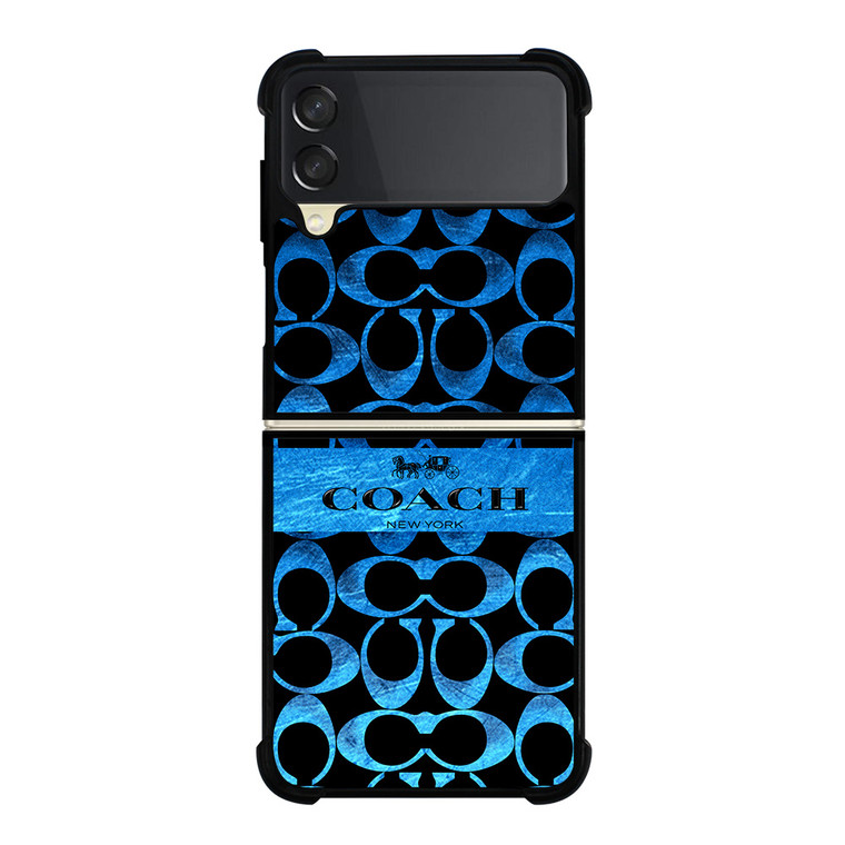 COACH NEW YORK BLUE 2 Samsung Galaxy Z FLip 3 5G Case Cover