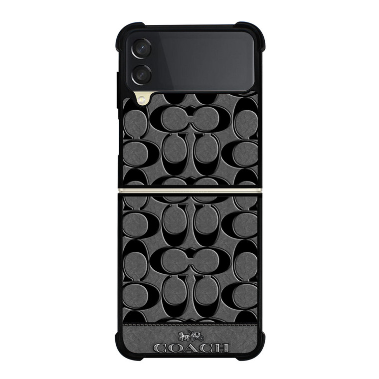 COACH NEW YORK GREY Samsung Galaxy Z FLip 3 5G Case Cover