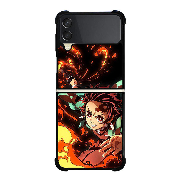 DEMON SLAYER TANJIRO KAMADO ANIME Samsung Galaxy Z FLip 3 5G Case Cover