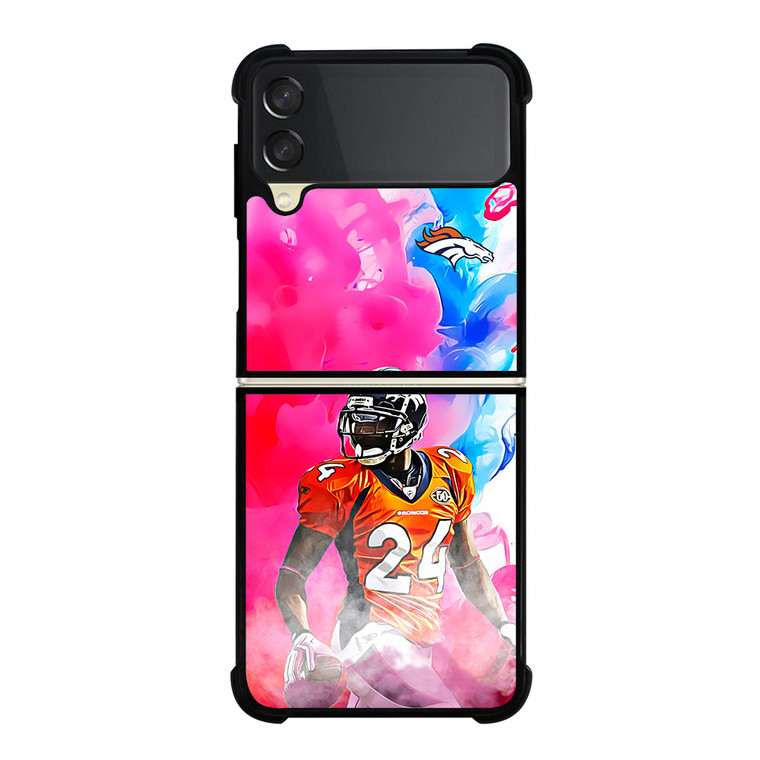 DENVER BRONCOS 24 CHAMP BAILEY Samsung Galaxy Z FLip 3 5G Case Cover