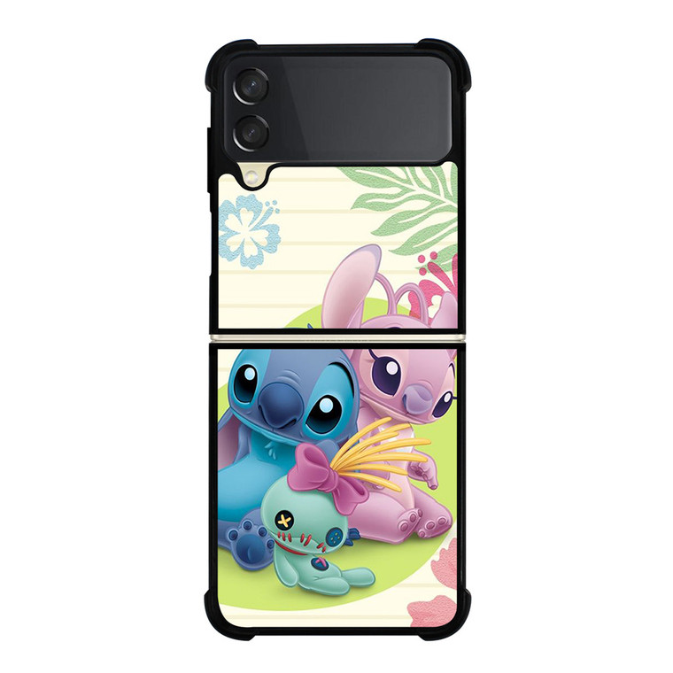 DISNEY STITCH AND GIRLFRIEND Samsung Galaxy Z FLip 3 5G Case Cover