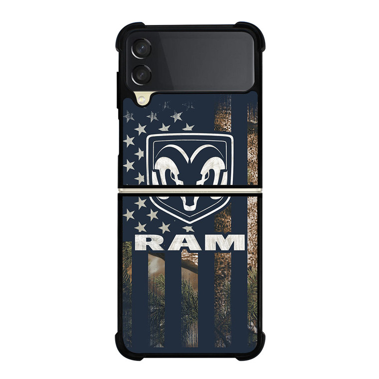 DODGE RAM FLAG Samsung Galaxy Z FLip 3 5G Case Cover