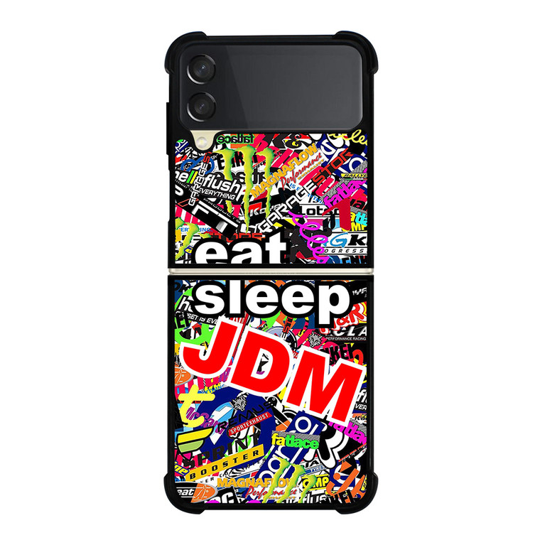 EAT SLEEP JDM Samsung Galaxy Z FLip 3 5G Case Cover