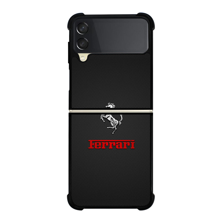 FERRARI LOGO METAL POINT Samsung Galaxy Z FLip 3 5G Case Cover