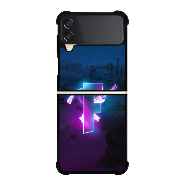 FORNITE GLOWING LOGO Samsung Galaxy Z FLip 3 5G Case Cover FORNITE GLOWING LOGO Samsung Galaxy Z FLip 3 5G Case Cover